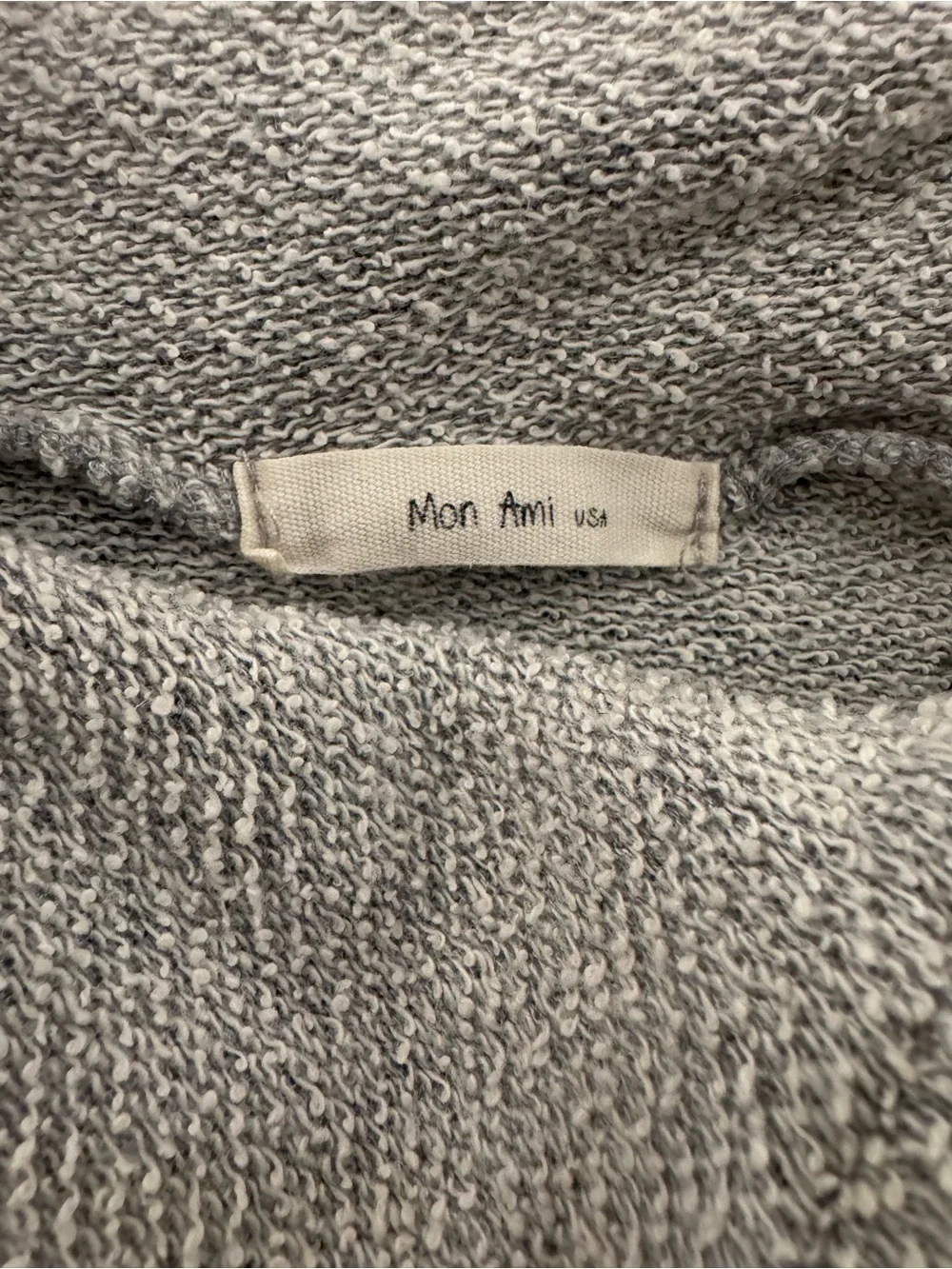 Mon Ami Zip Neck Lightweight Top Grey - Picture 4 of 6